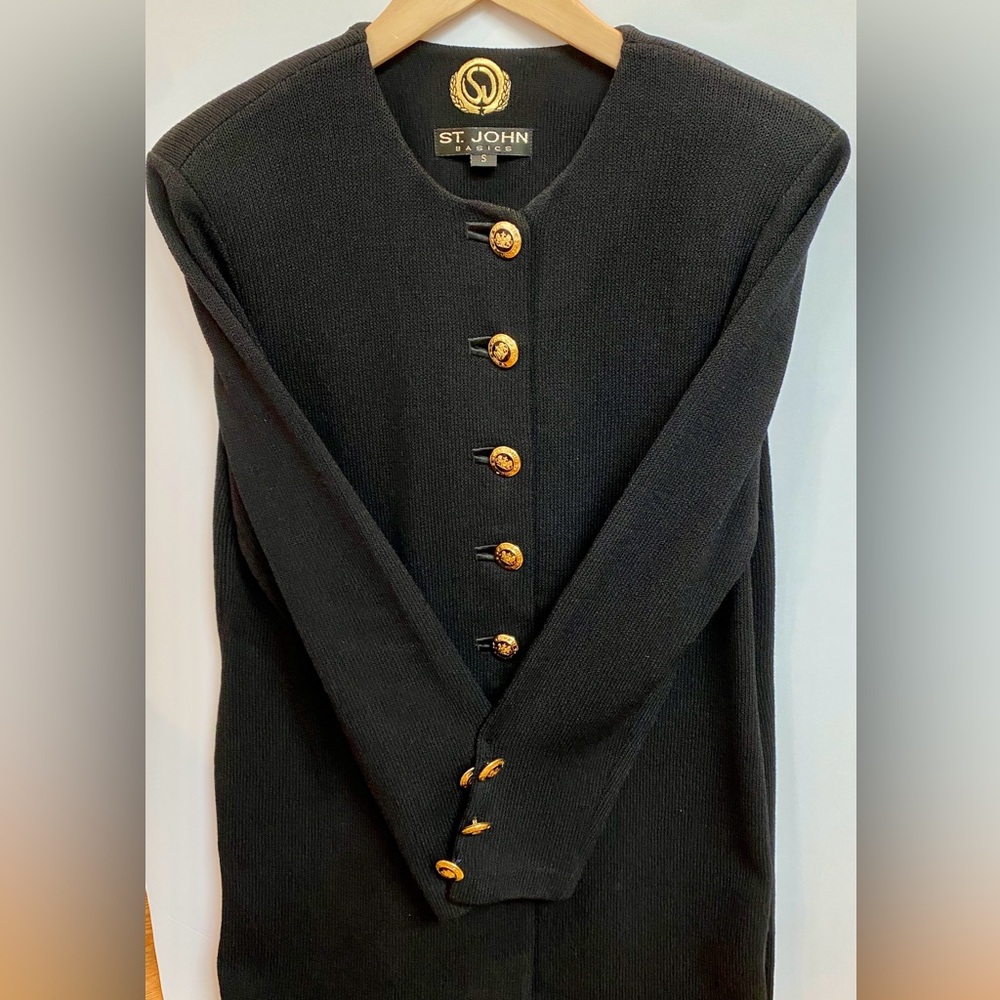 St. John Basics Black Jacket Sm